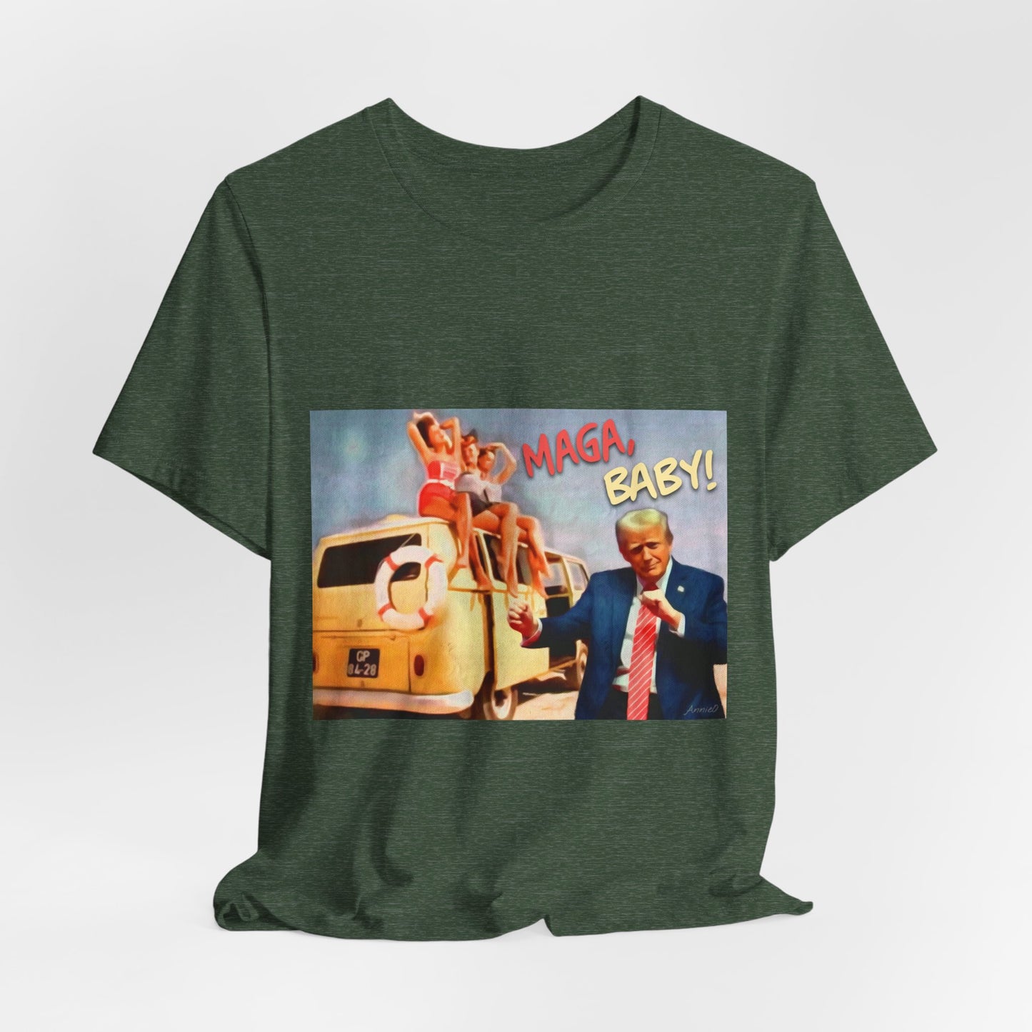 Vintage Political Graphic Tee — "MAGA Baby!"