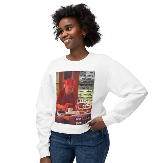 Trump 'God Bless You, Mr. President' Crewneck Sweatshirt — MAGA Tribute