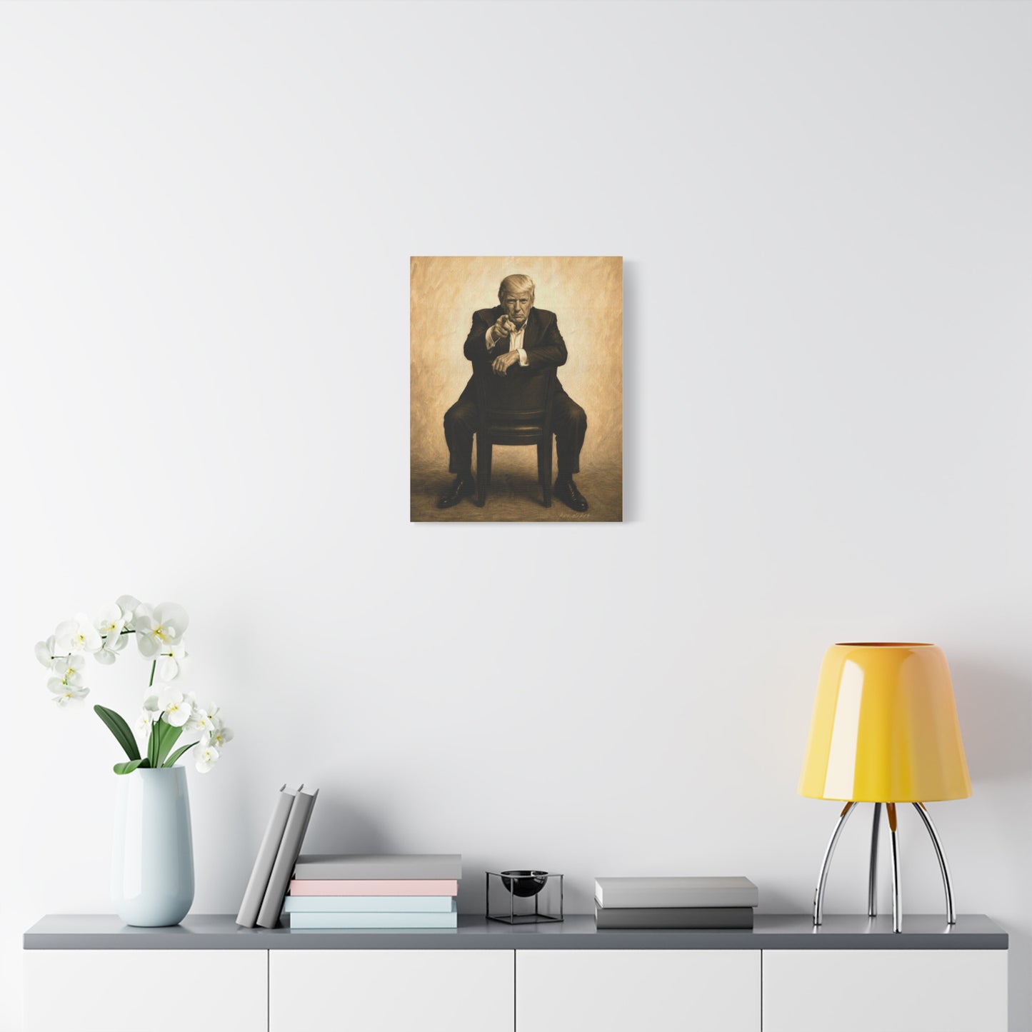 Trump Vintage Portrait Canvas Wall Art —