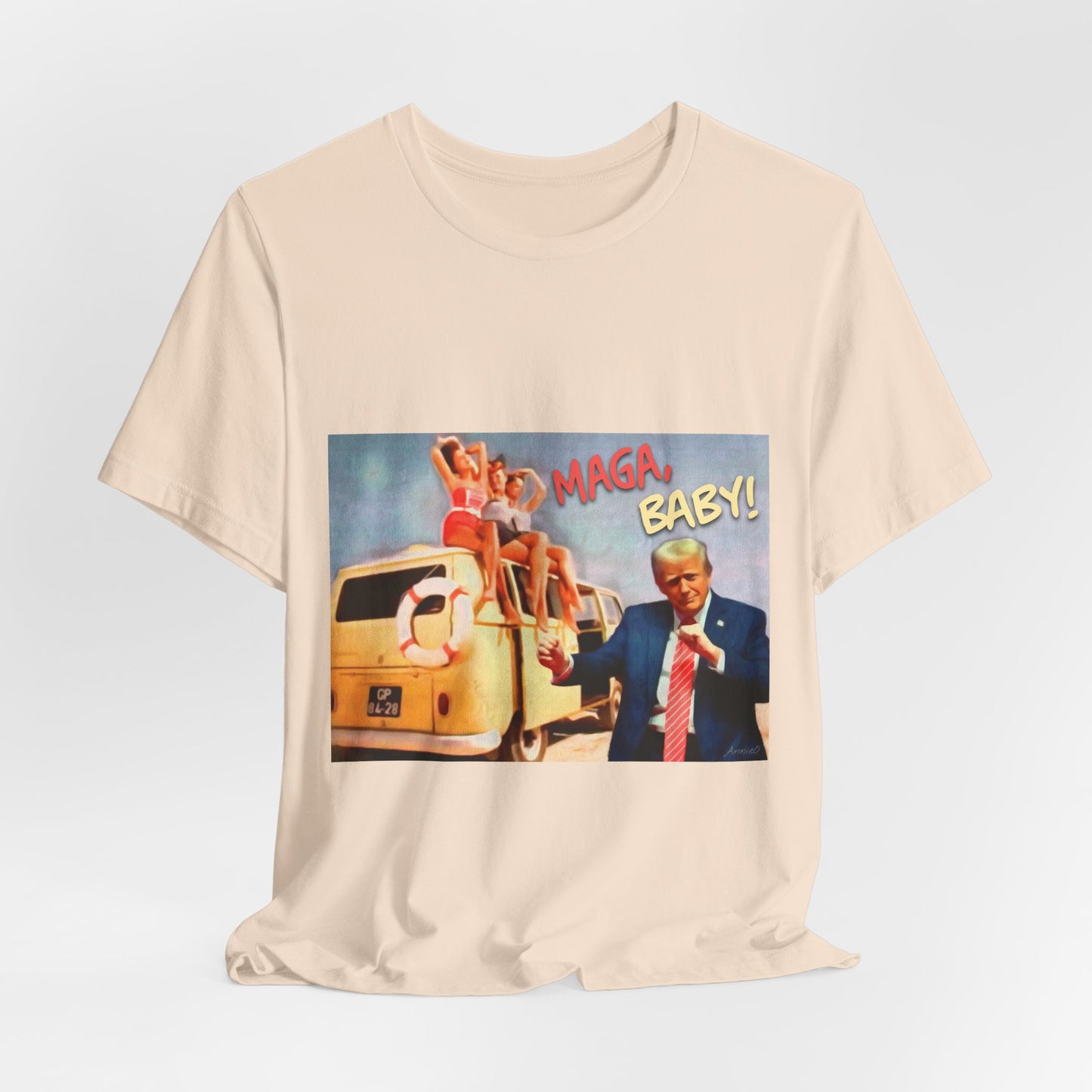 Vintage Political Graphic Tee — "MAGA Baby!"