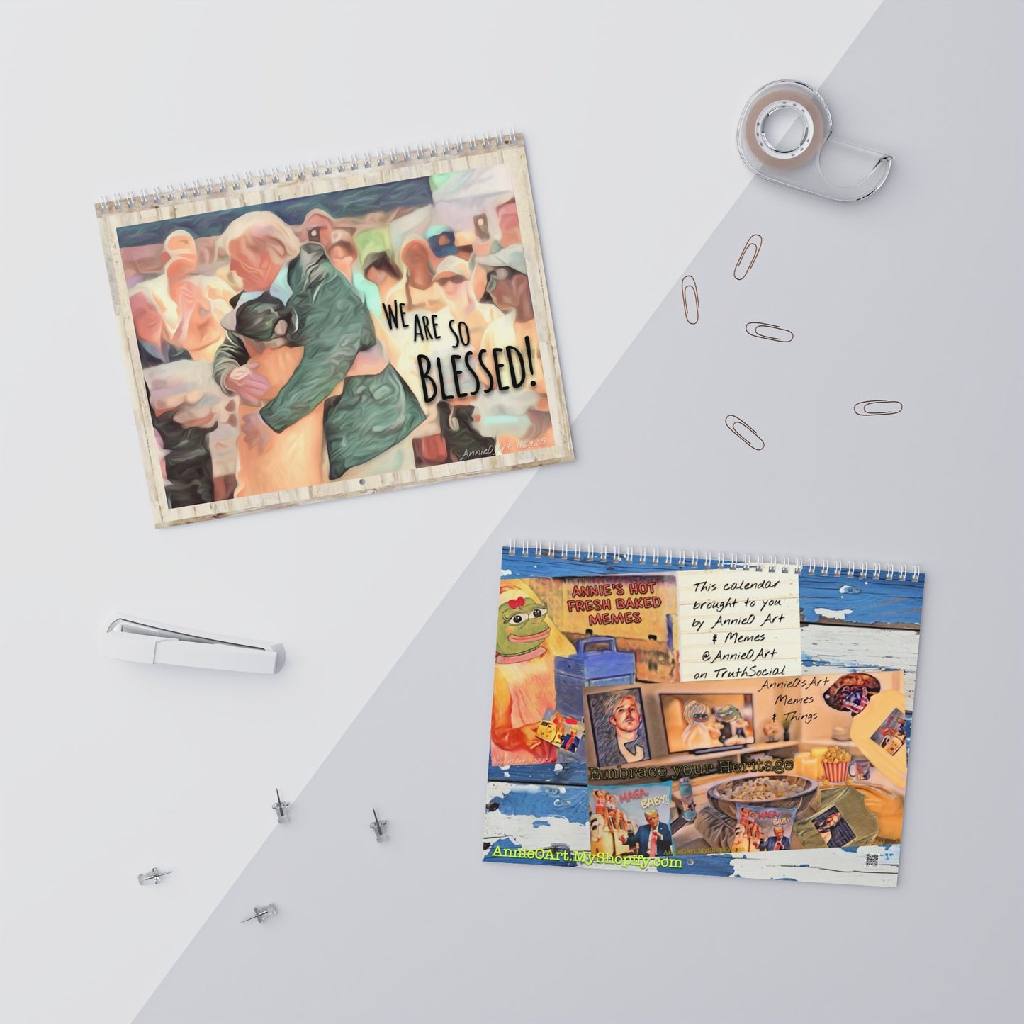 2026 'We Are So Blessed' MAGA Wall Calendar — Retro Homey Trump Moments