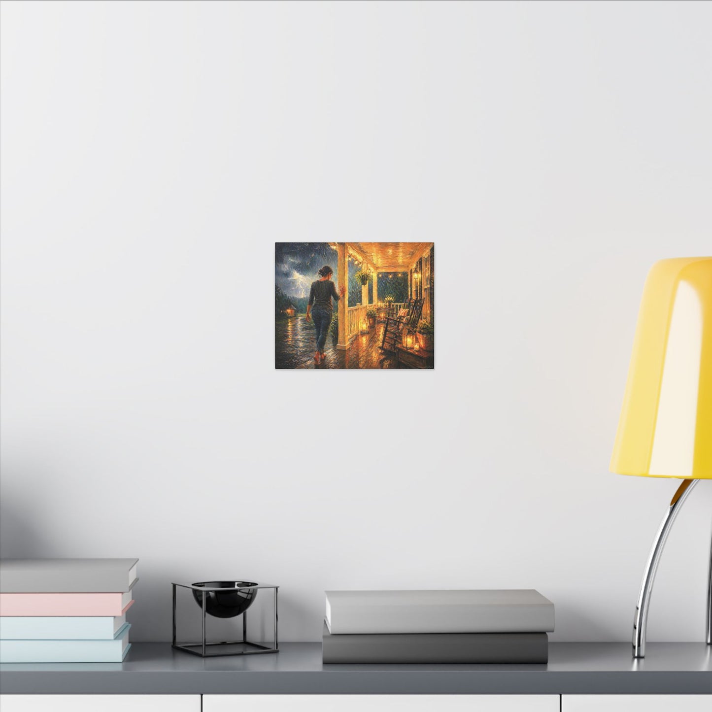 ‘Front Porch America—Coming in out of the Storm’—Matte Canvas, Stretched, 0.75" (Multi-Size)