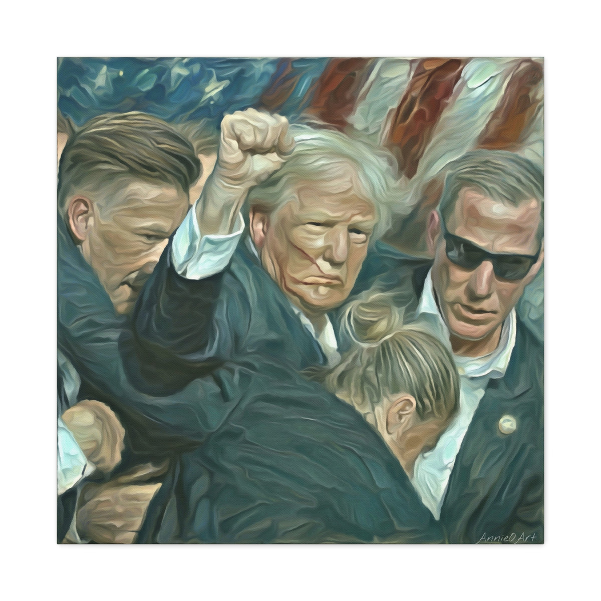 Trump ‘FIGHT!’ Fist-Raise Matte Canvas