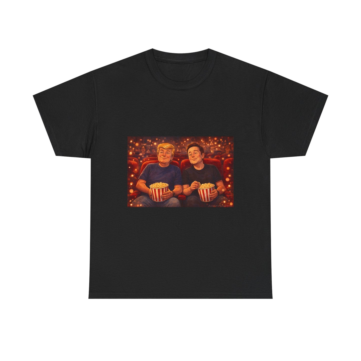 Movie Night Popcorn Tee — Cozy Couples Film Night T-Shirt