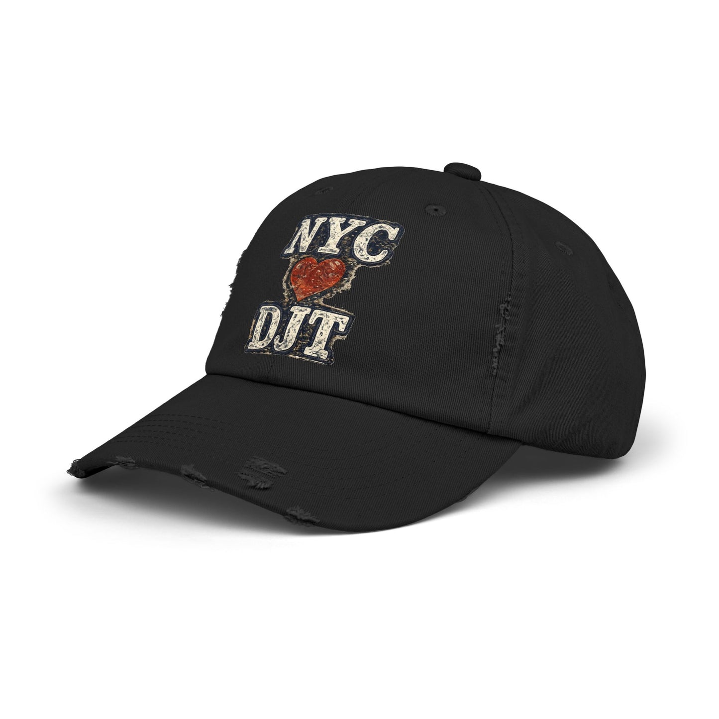 Distressed NYC❤️DJT Vintage Baseball Cap