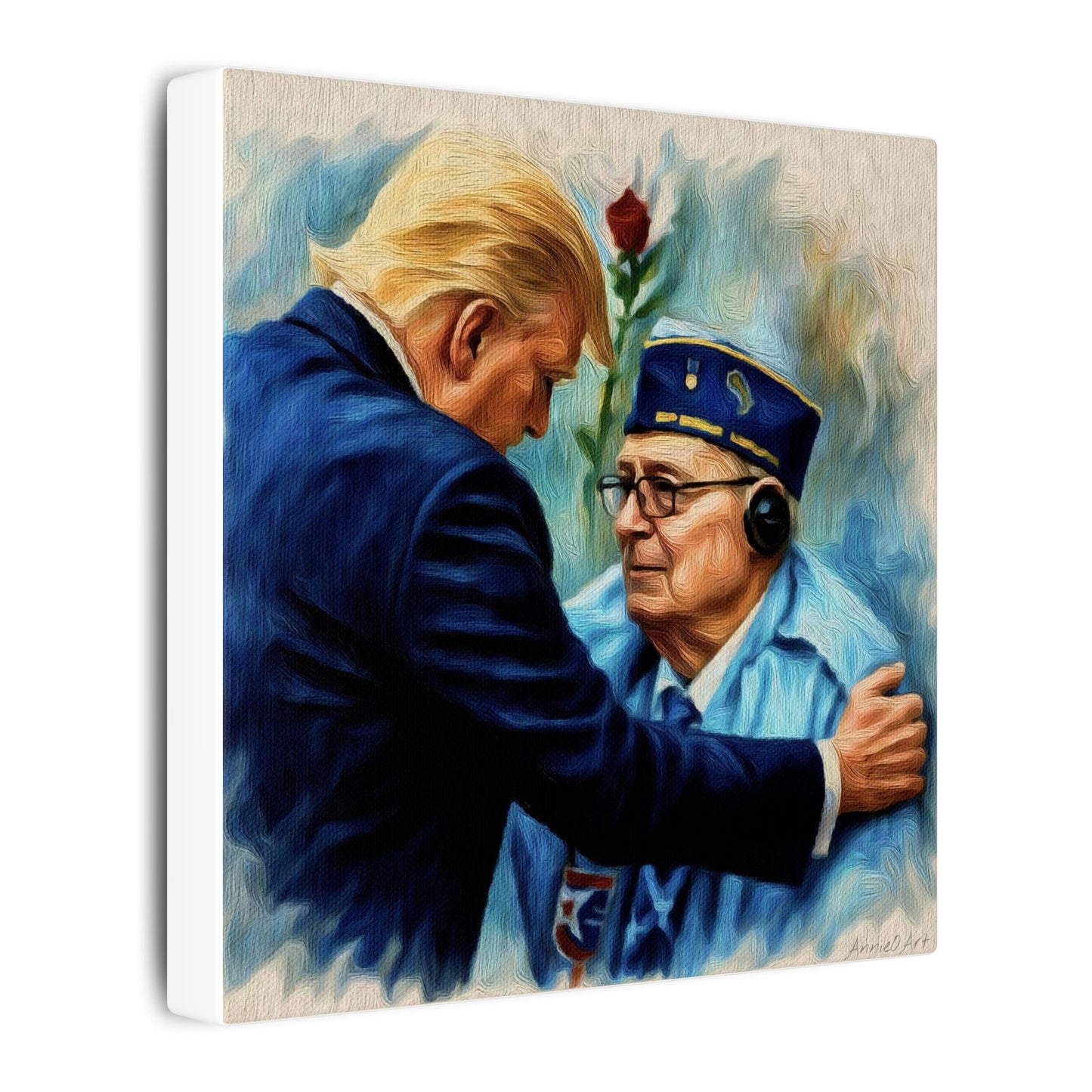 Trump/Patriotic Veteran Tribute Canvas