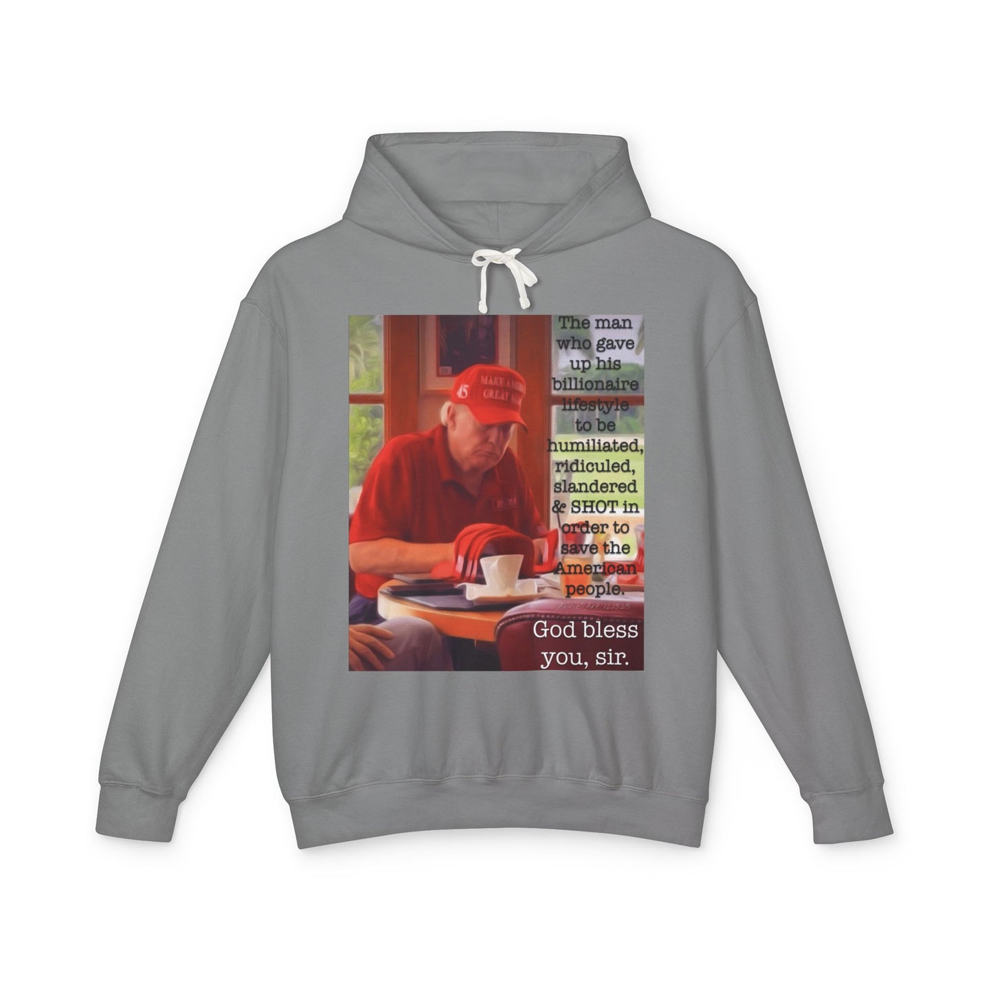 Patriotic 'God Bless You, Sir' Hoodie — Vintage Veteran Tribute Sweatshirt