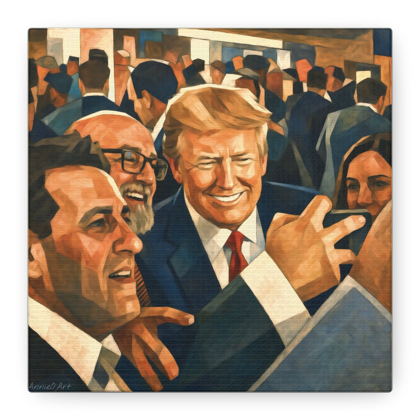 Trump Man of the People Portrait Canvas