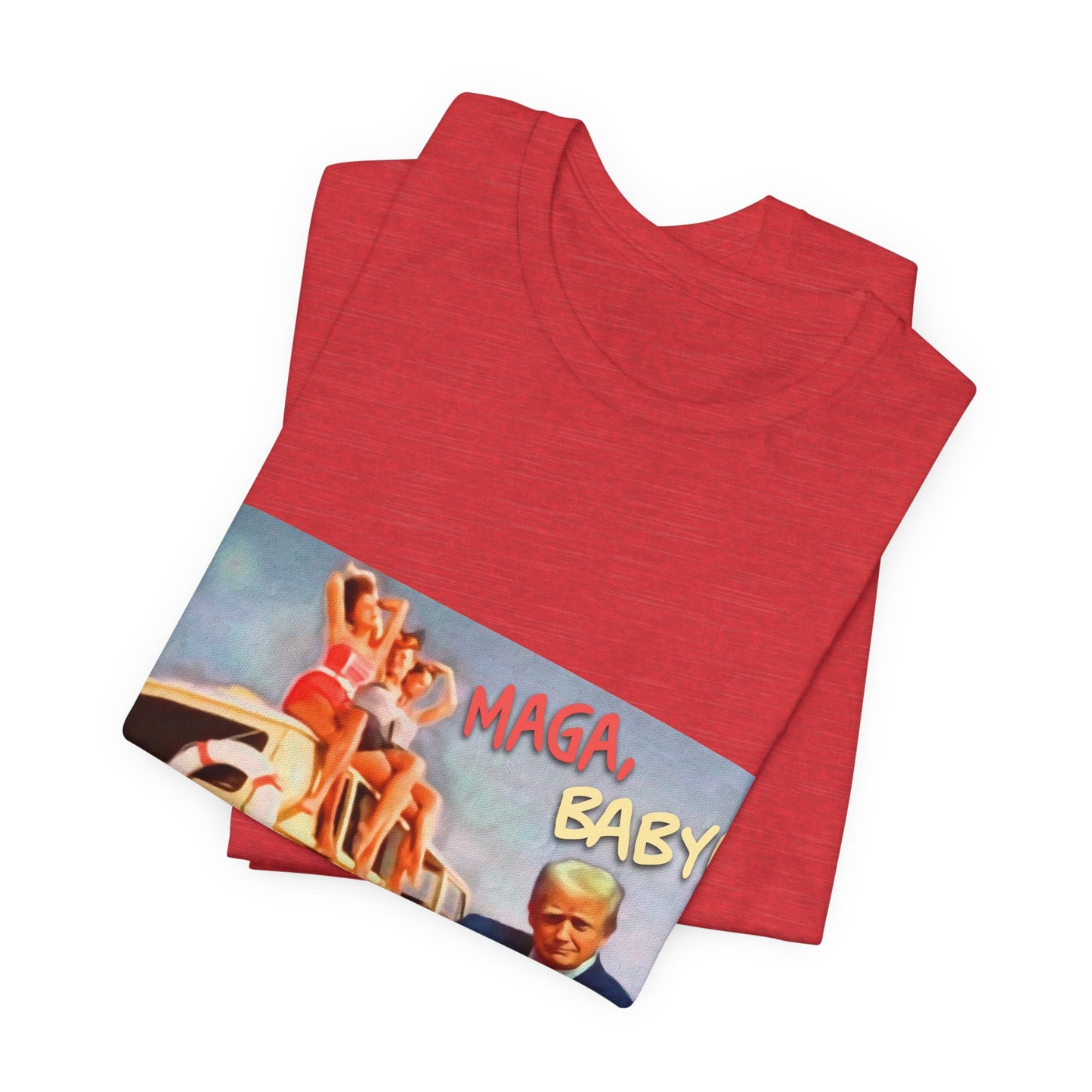 Vintage Political Graphic Tee — "MAGA Baby!"