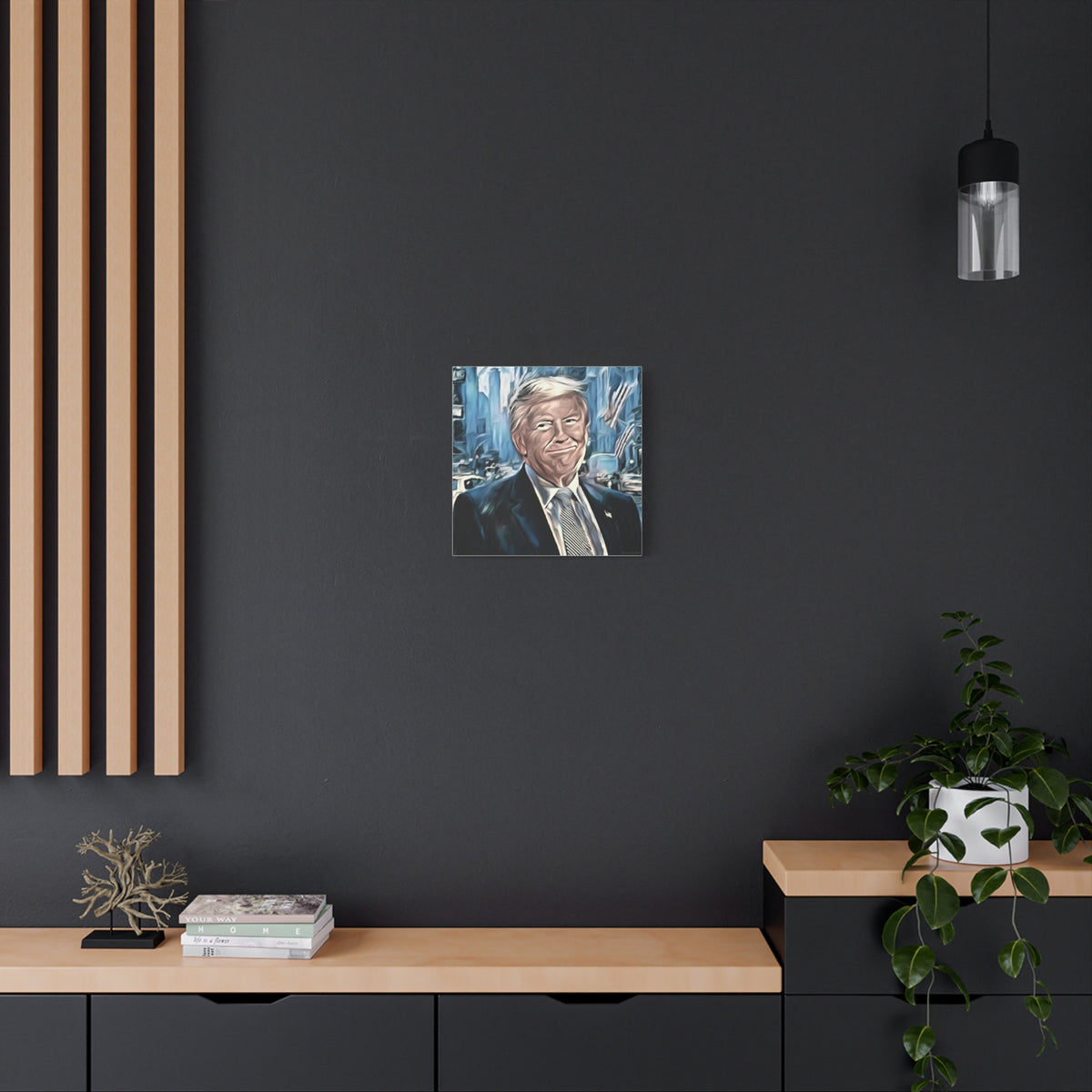 Patriotic Portrait Canvas Print — Trump Artwork