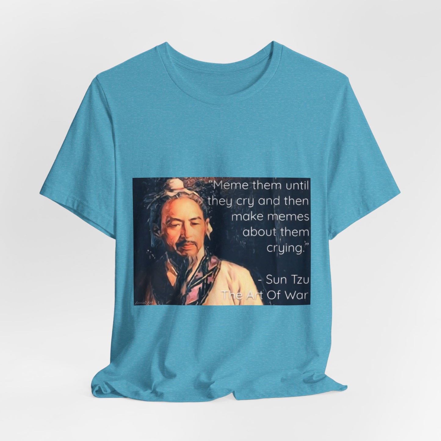 Sun Tzu Meme Tee — "Meme Them Until They Cry" Retro Political Art T‑Shirt