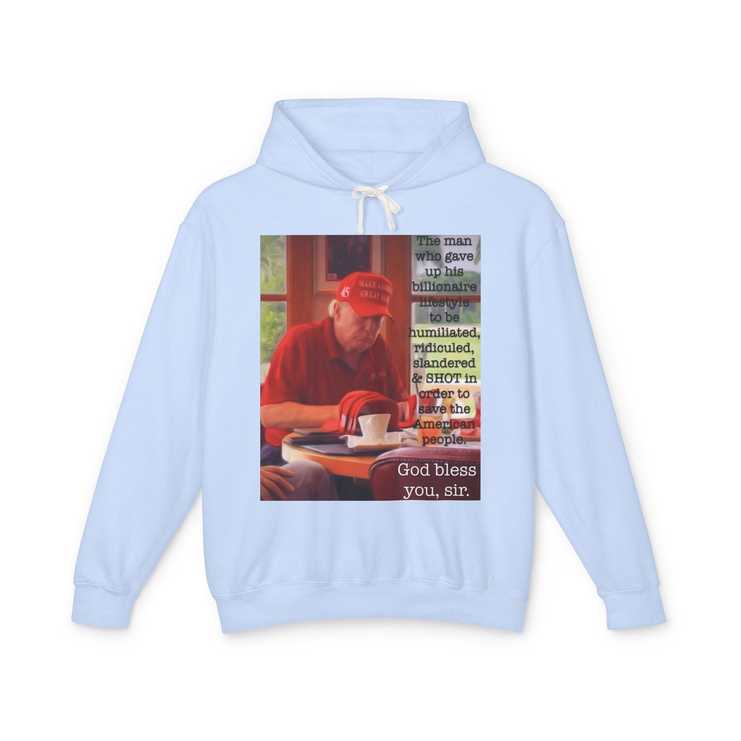 Patriotic 'God Bless You, Sir' Hoodie — Vintage Veteran Tribute Sweatshirt