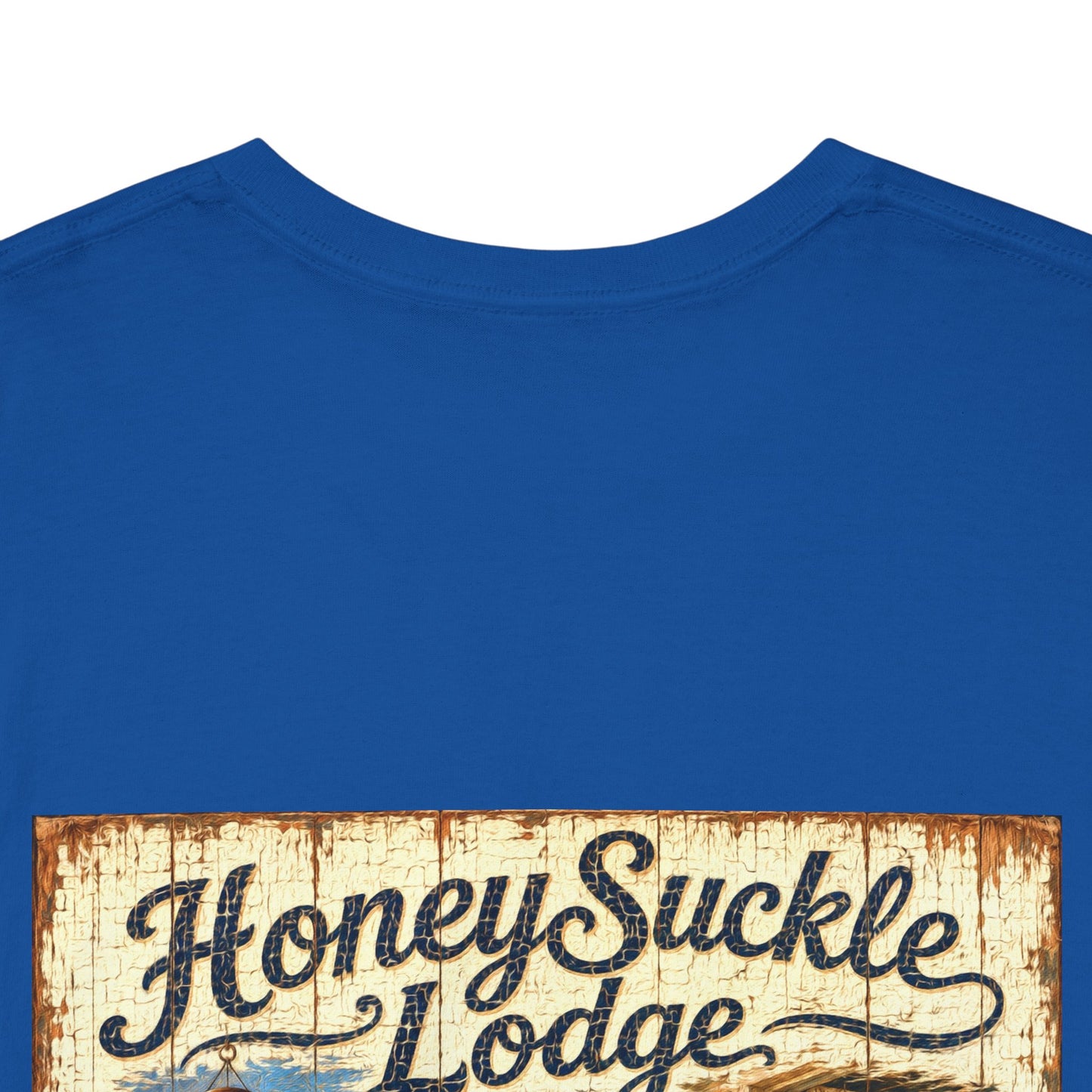 Vintage Beach T‑Shirt — 'Honeysuckle Lodge: 50+ Years of Endless Summer' Retro Seaside Tee