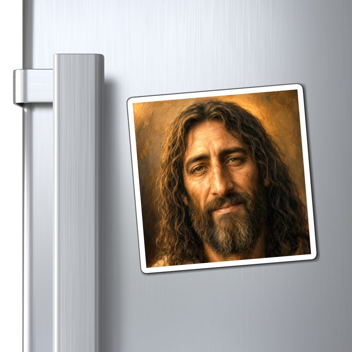 Jesus Portrait Magnet — Inspirational Religious Fridge Magnet