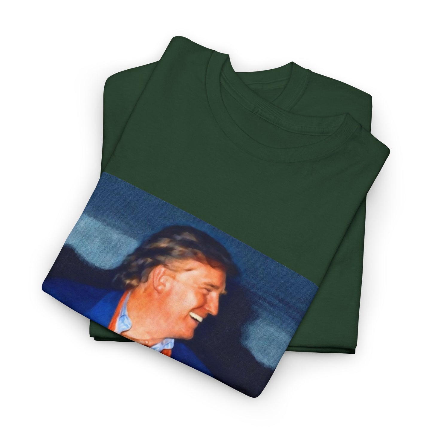 Vintage Portrait Tee with Quote – “Selfless Man, Truly Loved by All Who See It”