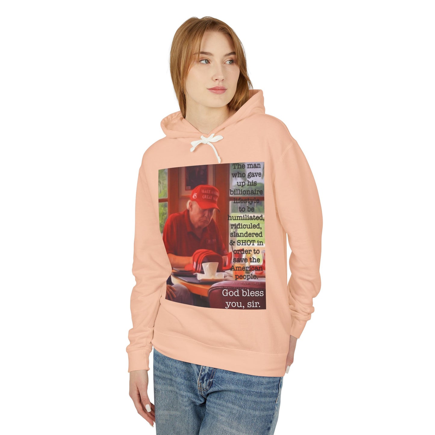 Patriotic 'God Bless You, Sir' Hoodie — Vintage Veteran Tribute Sweatshirt