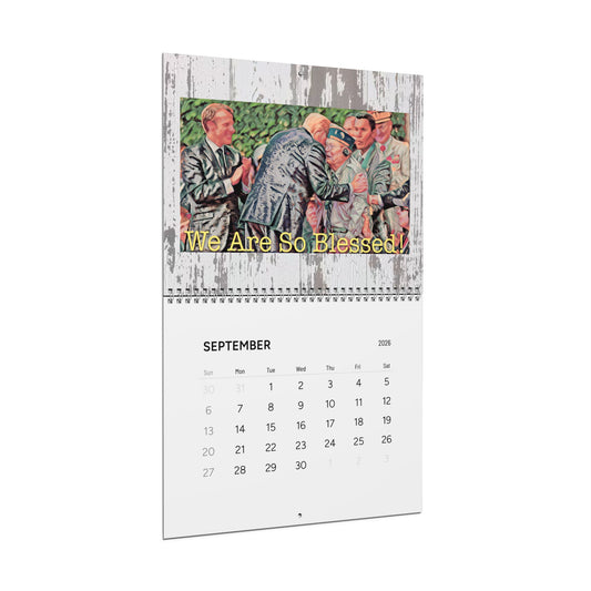 2026 'We Are So Blessed' MAGA Wall Calendar — Retro Homey Trump Moments