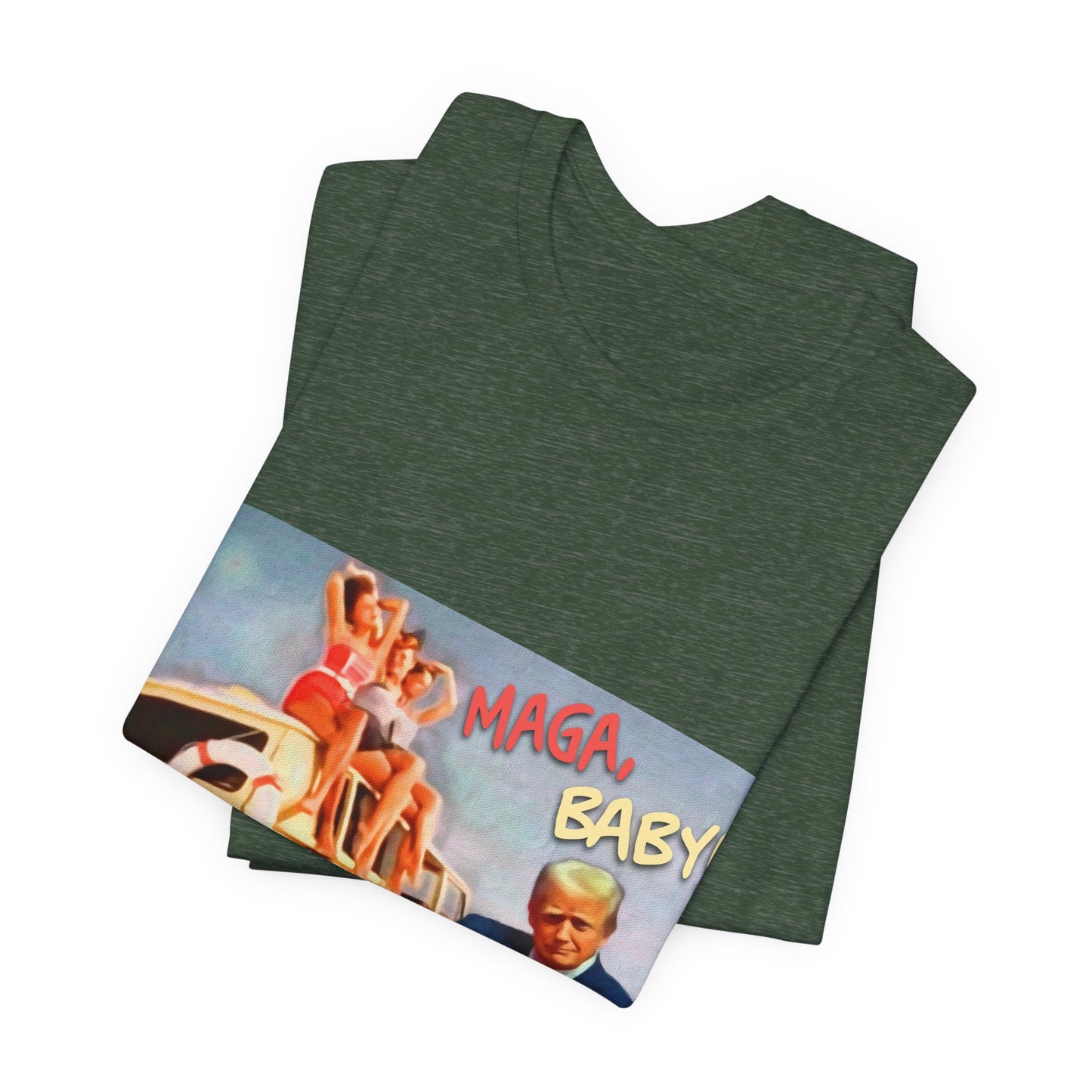 Vintage Political Graphic Tee — "MAGA Baby!"