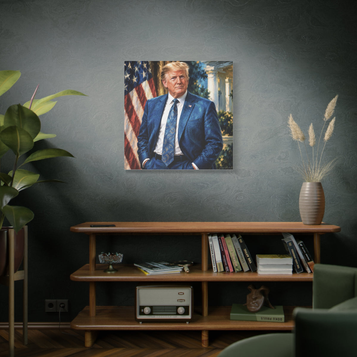 Trump Patriotic Presidential Portrait Canvas