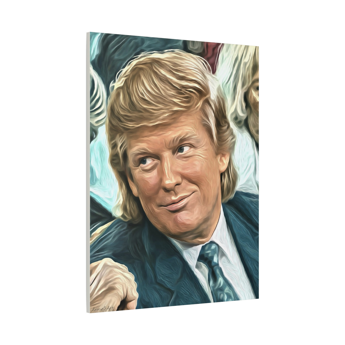 Trump Courtside Portrait Canvas