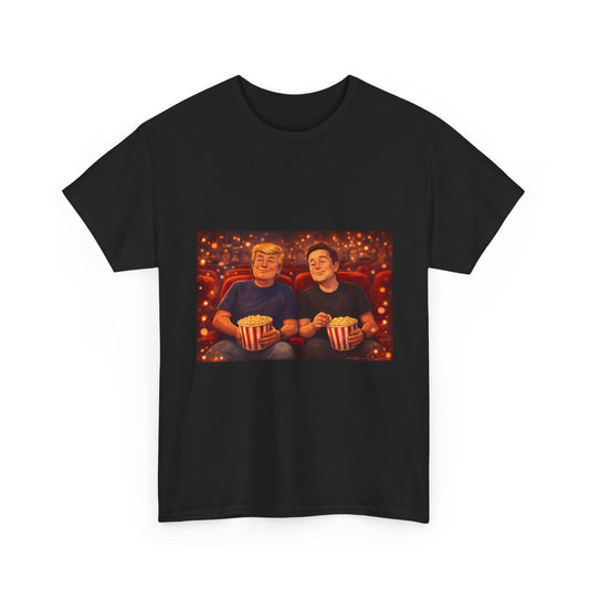 Movie Night Popcorn Tee — Cozy Couples Film Night T-Shirt