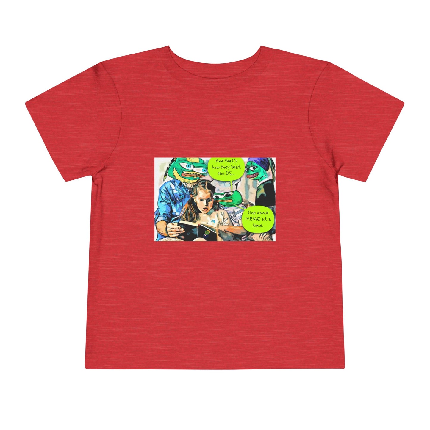 Grandkids of Anons Toddler Tee — Funny Frog Meme Family Gaming Graphic