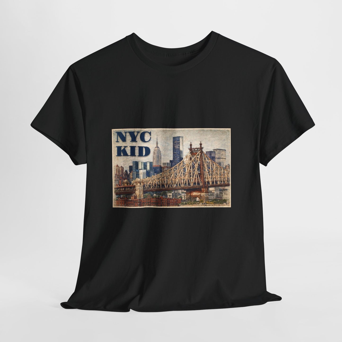 NYC Kid T-Shirt — Vintage Queensboro Bridge New York City Tee