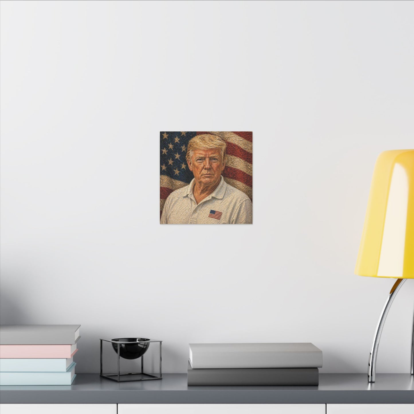 Trump Patriotic Portrait Canvas Print