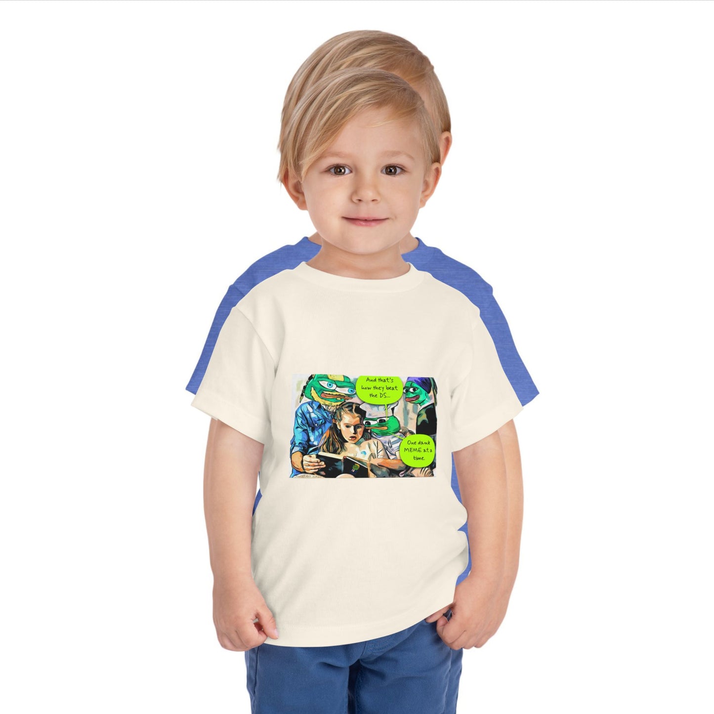 Grandkids of Anons Toddler Tee — Funny Frog Meme Family Gaming Graphic