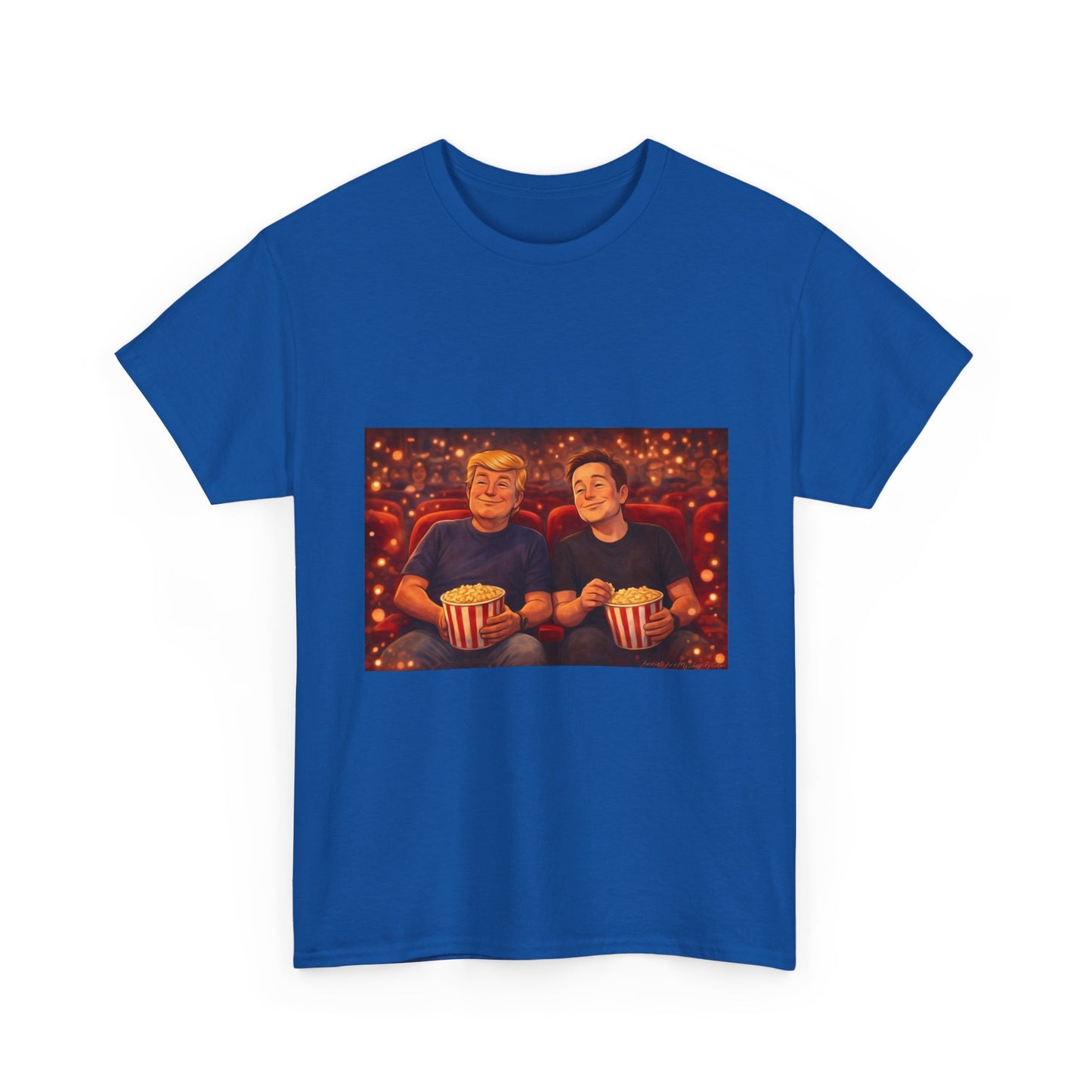 Movie Night Popcorn Tee — Cozy Couples Film Night T-Shirt