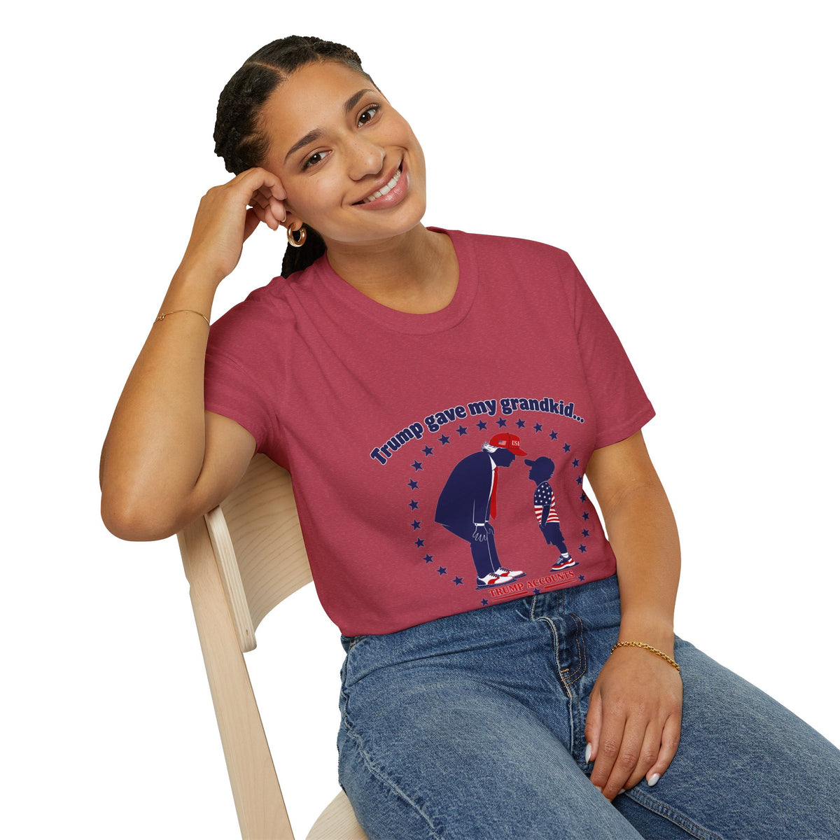 Trump Gave My Grandkid A THOUSAND Bucks! T-Shirt — Patriotic Grandpa/Grandma Tee