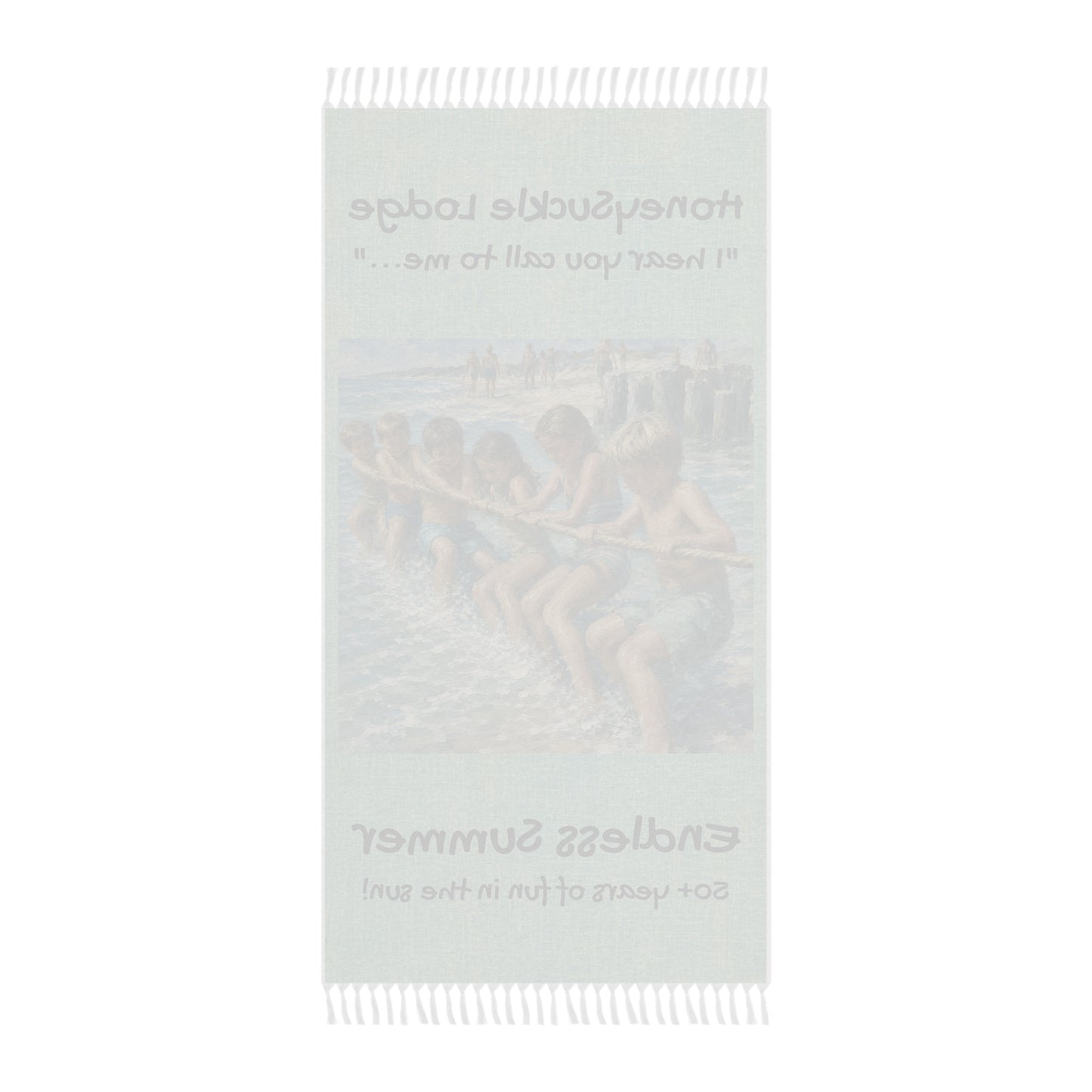 Boho Beach Towel — "Endless Summer" Vintage Seaside Design (Honeysuckle Lodge)