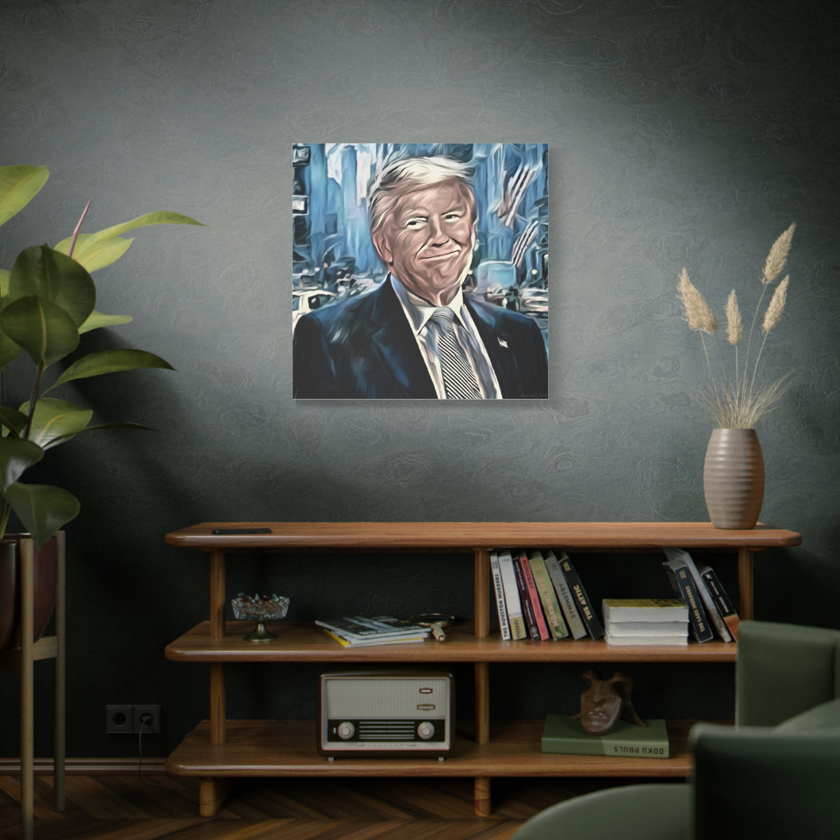 Patriotic Portrait Canvas Print — Trump Artwork