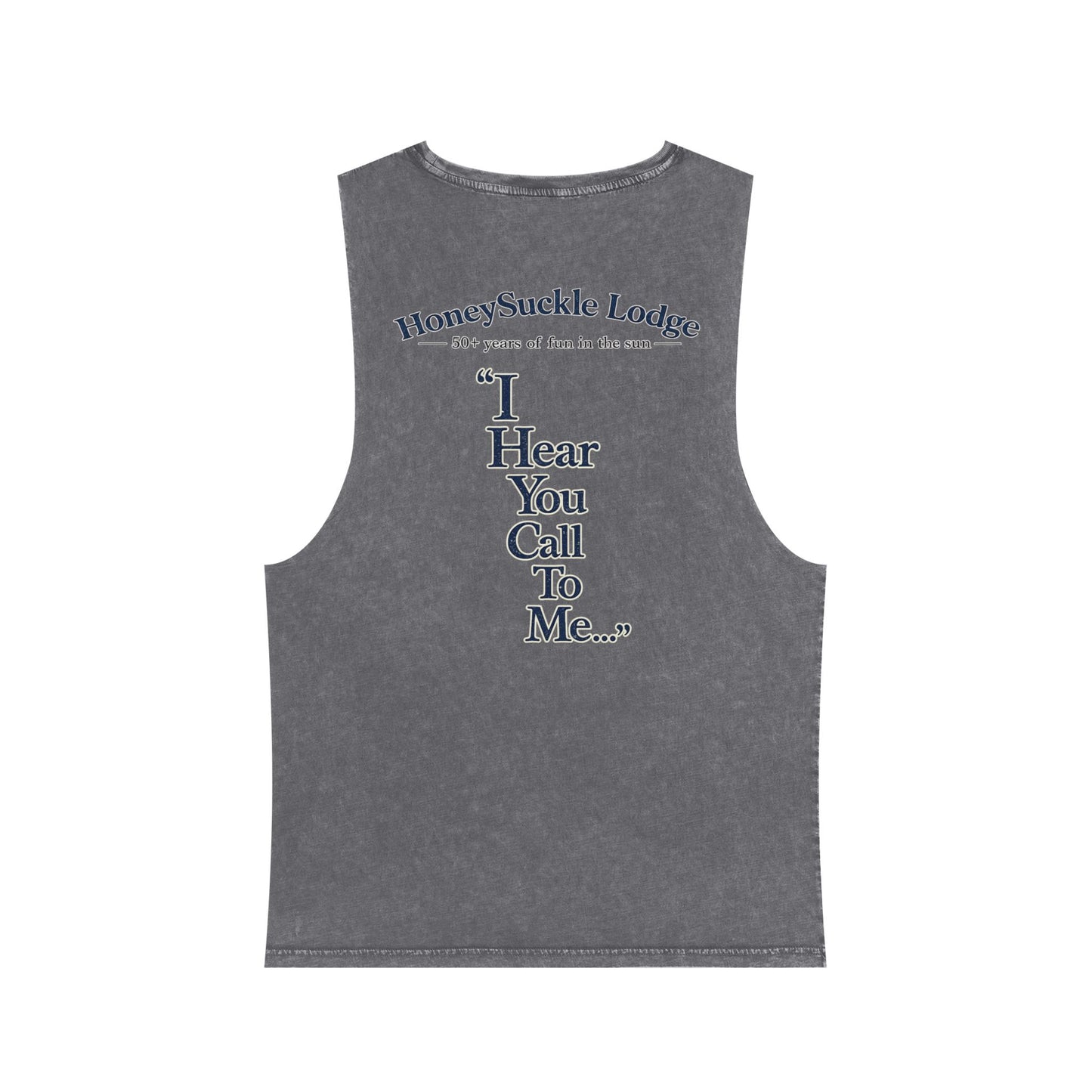 HSL Vintage Beach Tank Top — "I Hear You Call To Me" Stonewash Sleeveless Tee