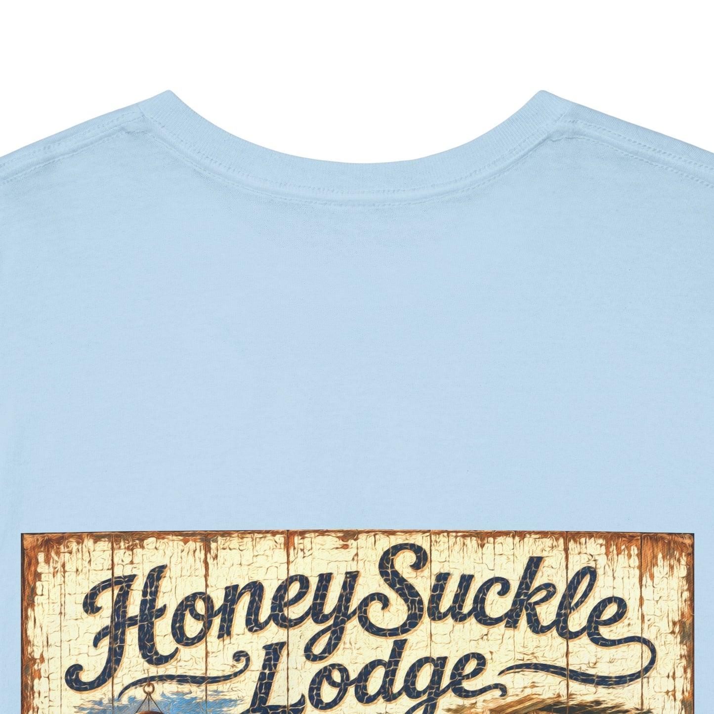 Vintage Beach T‑Shirt — 'Honeysuckle Lodge: 50+ Years of Endless Summer' Retro Seaside Tee