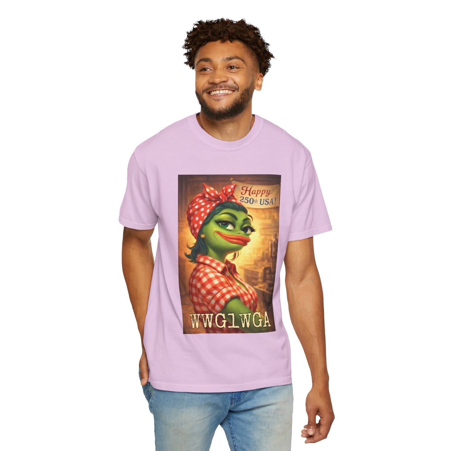 250th Celebration Patriotic T-Shirt — WWG1WGA / MAGA Tribute
