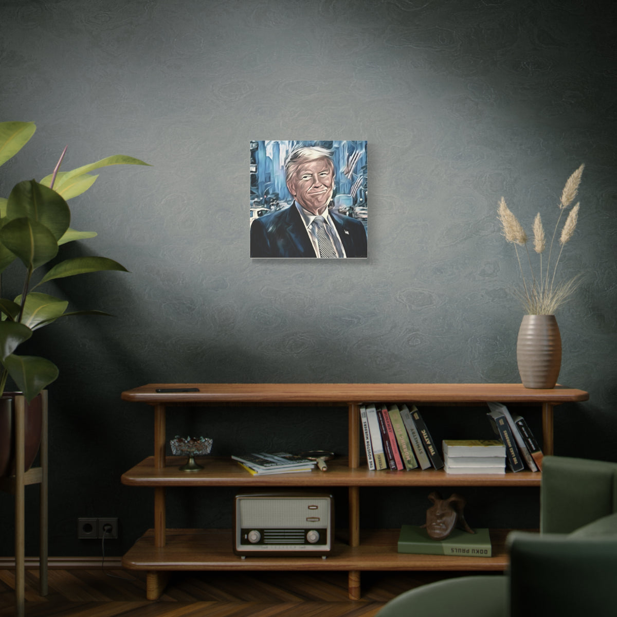 Patriotic Portrait Canvas Print — Trump Artwork