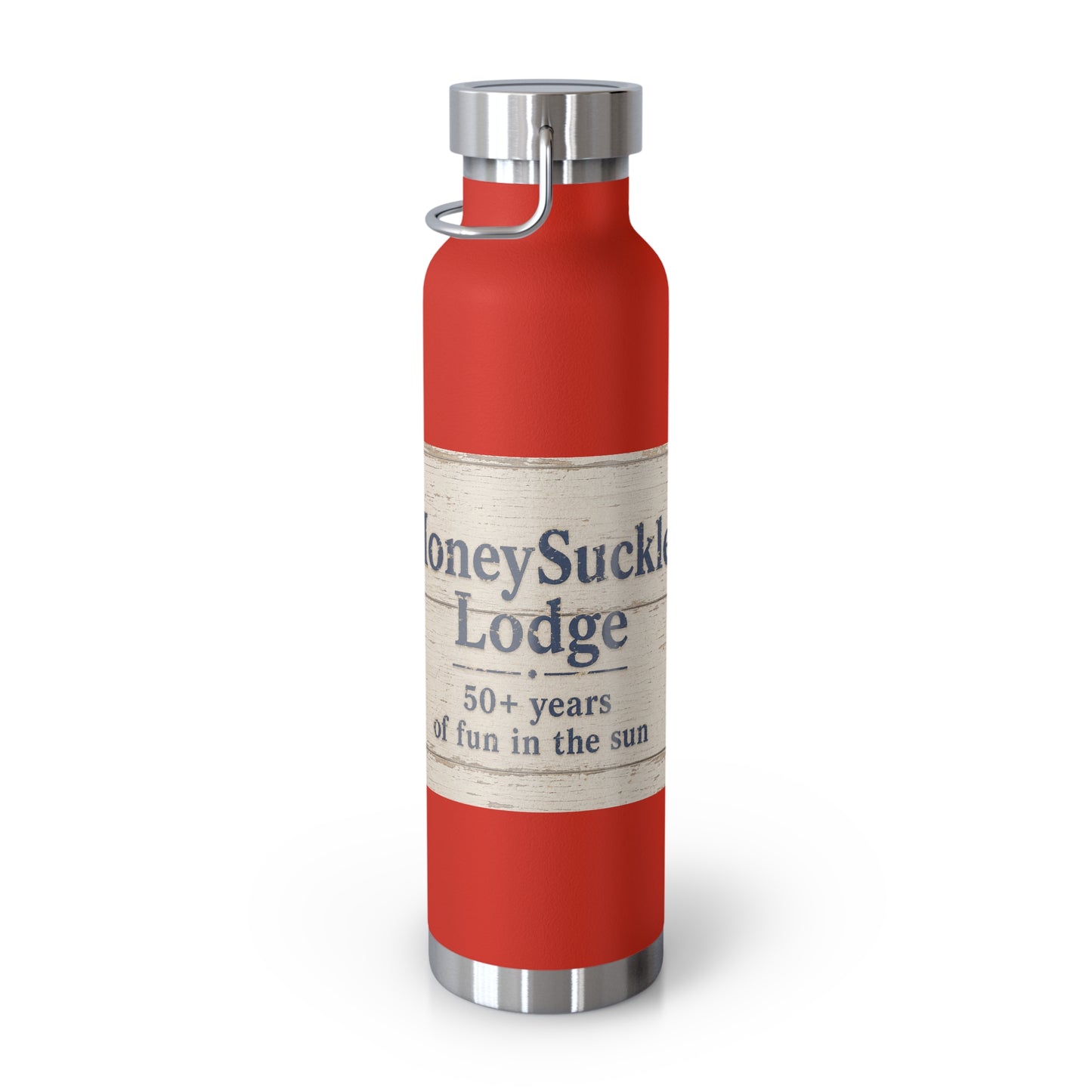‘HSL—50+ years of fun in the sun—22oz Insulated Water Bottle - Vintage Beach Design