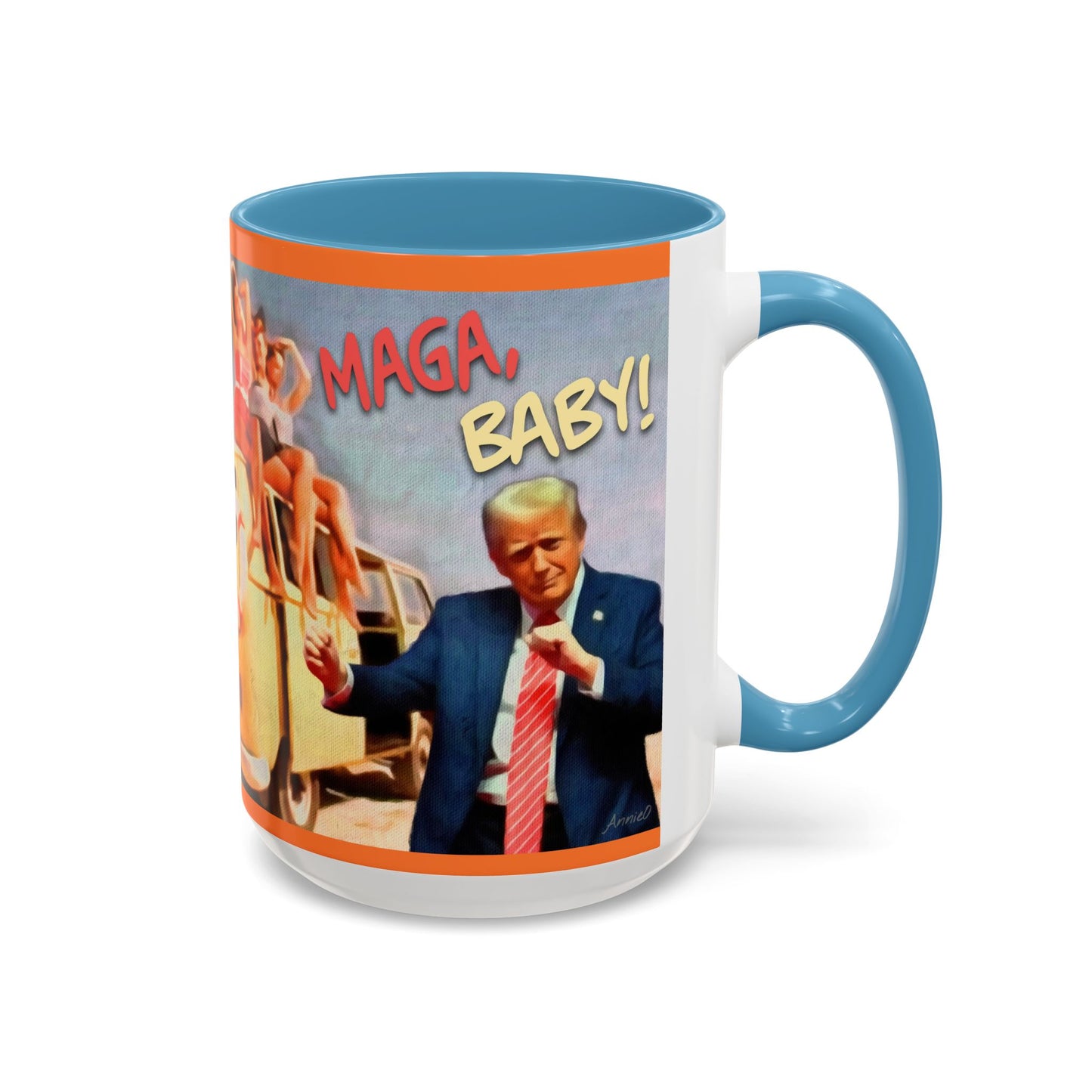 Political Novelty Covfefe Mug – "MAGA Baby" Retro Campaign Design