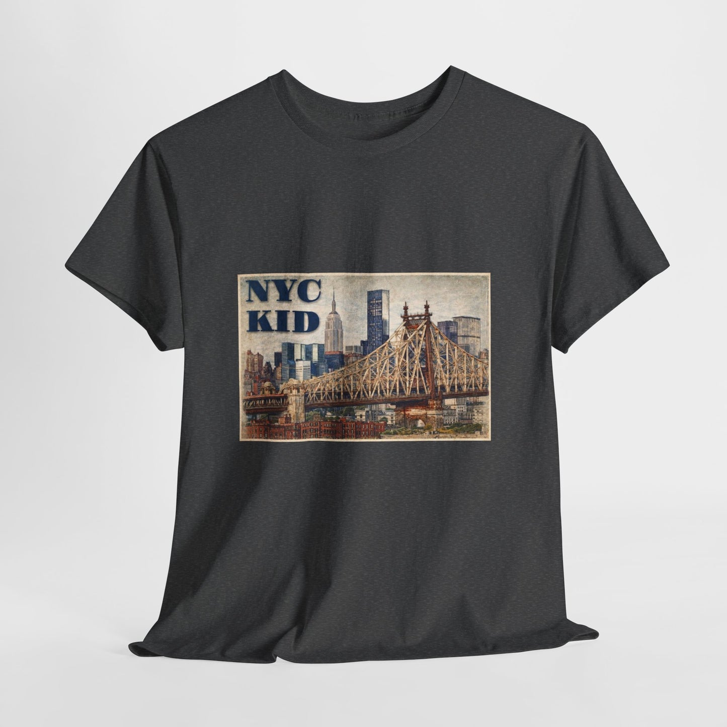 NYC Kid T-Shirt — Vintage Queensboro Bridge New York City Tee