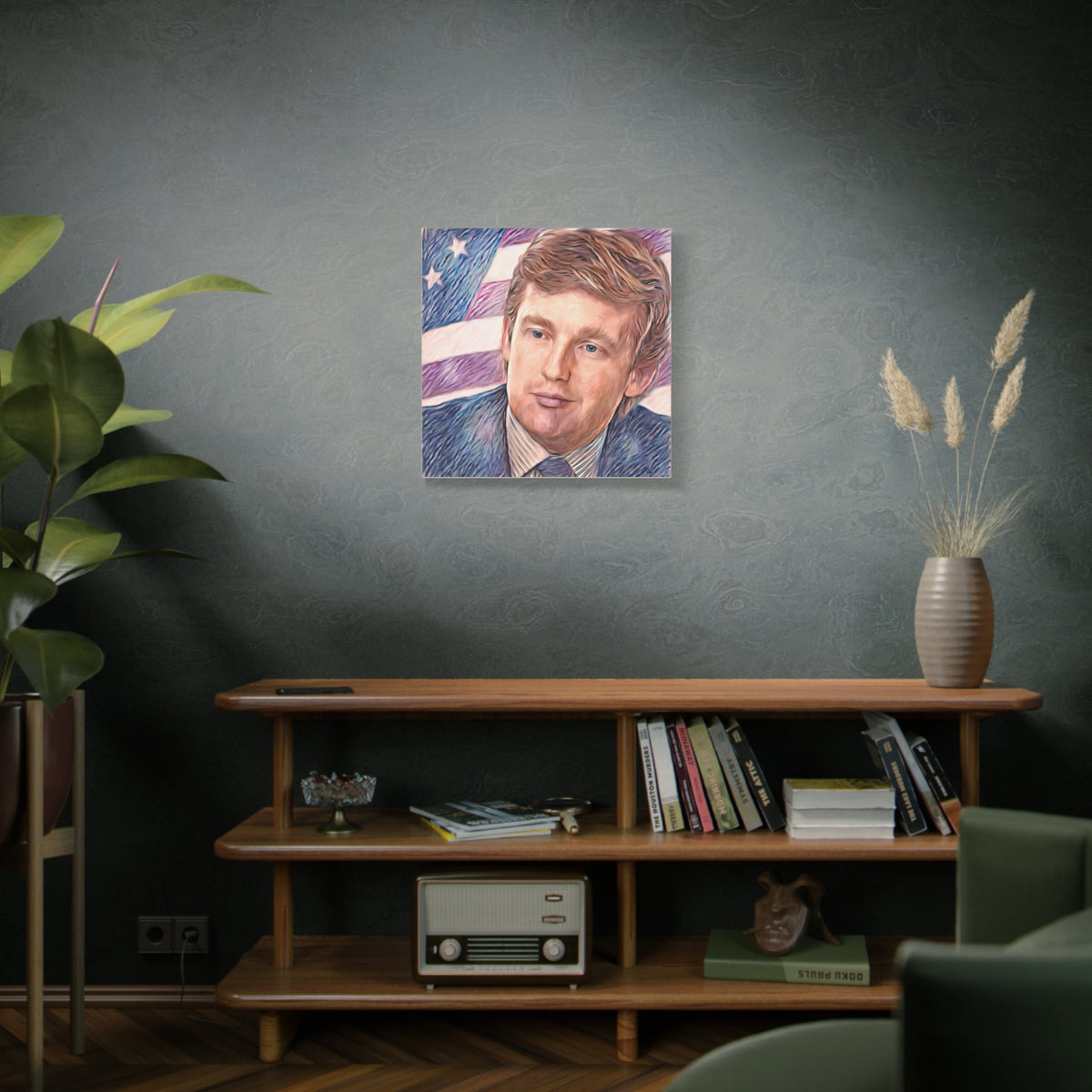 Trump Patriotic Portrait Canvas
