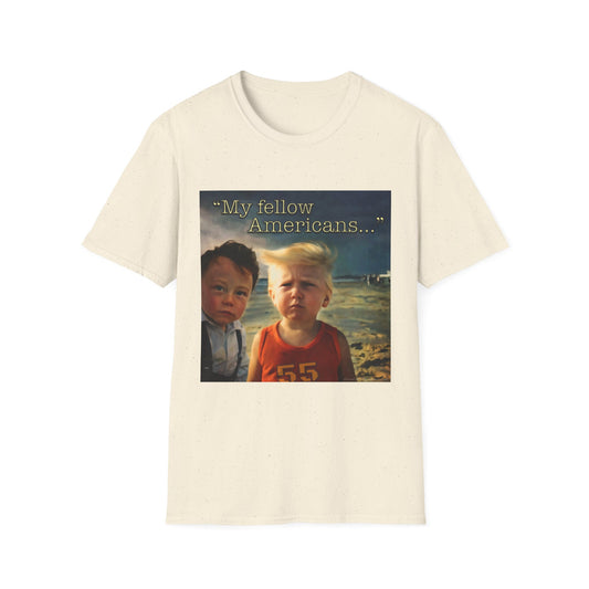 ‘17’ Conversation-starter "My Fellow Americans" Vintage Trump & Elon as Kids Design