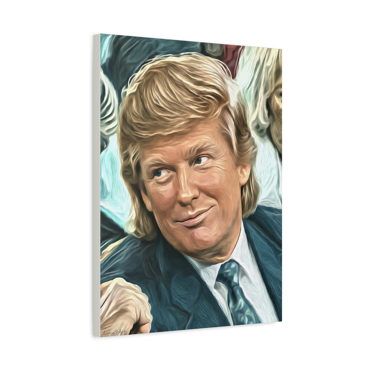 Trump Courtside Portrait Canvas