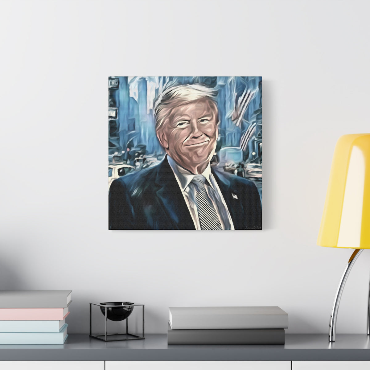 Patriotic Portrait Canvas Print — Trump Artwork