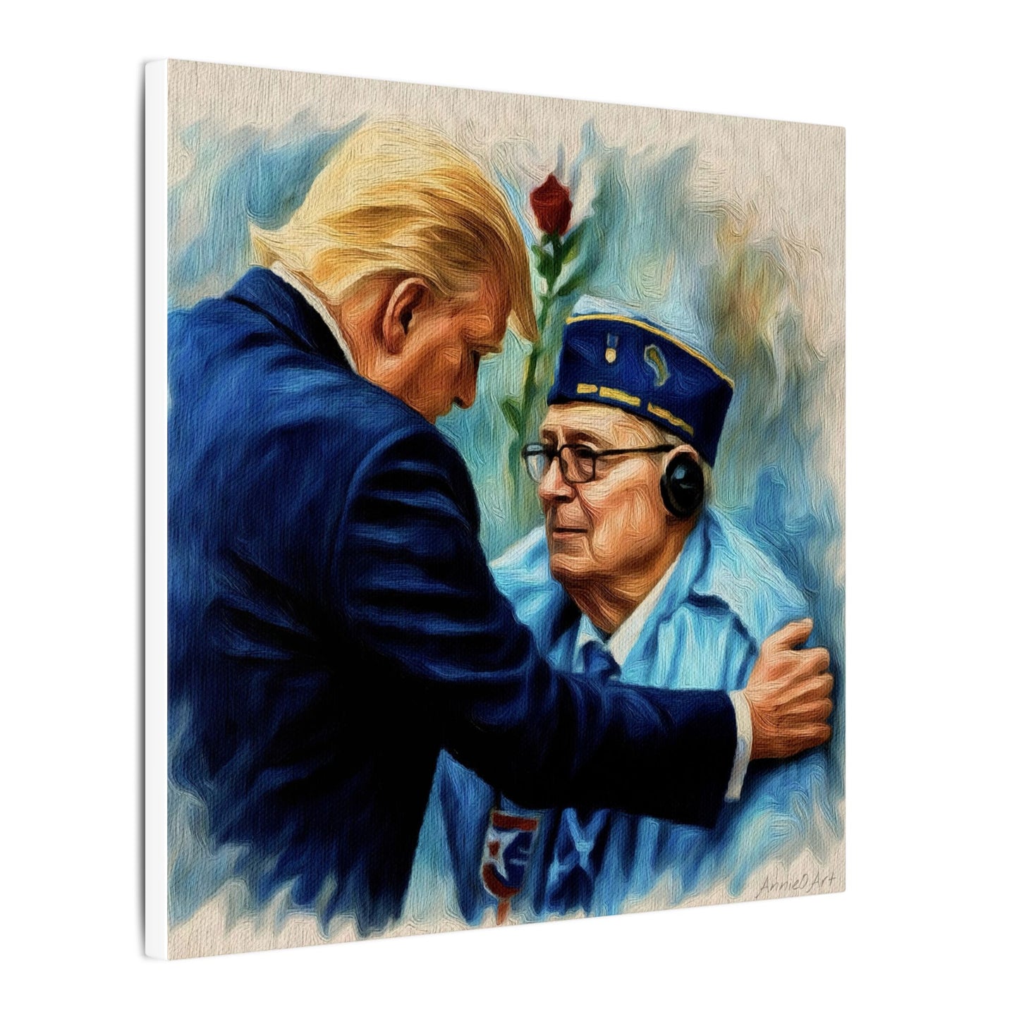 Trump/Patriotic Veteran Tribute Canvas