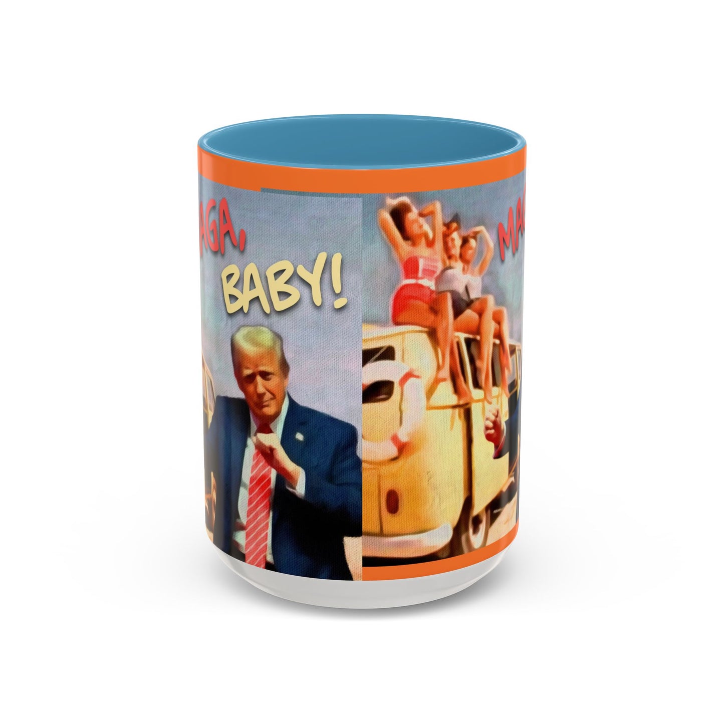 Political Novelty Covfefe Mug – "MAGA Baby" Retro Campaign Design