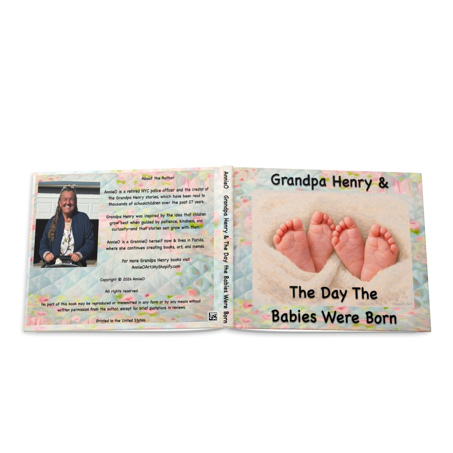 Hardcover Photo Book — "Grandpa Henry & The Day The Babies Were Born" Keepsake