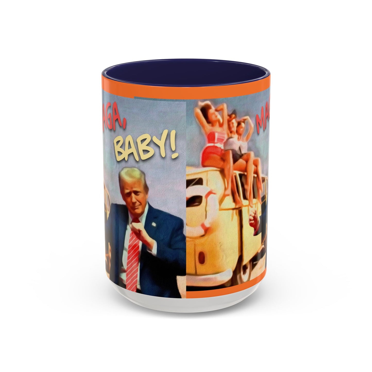 Political Novelty Covfefe Mug – "MAGA Baby" Retro Campaign Design