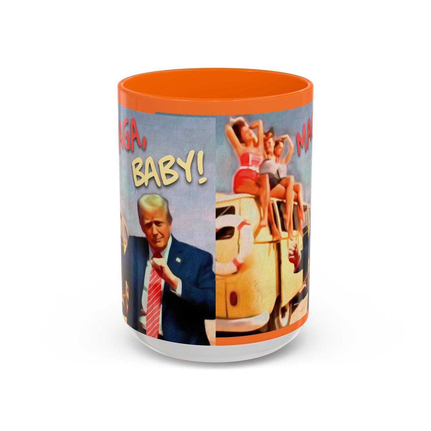 Political Novelty Covfefe Mug – "MAGA Baby" Retro Campaign Design