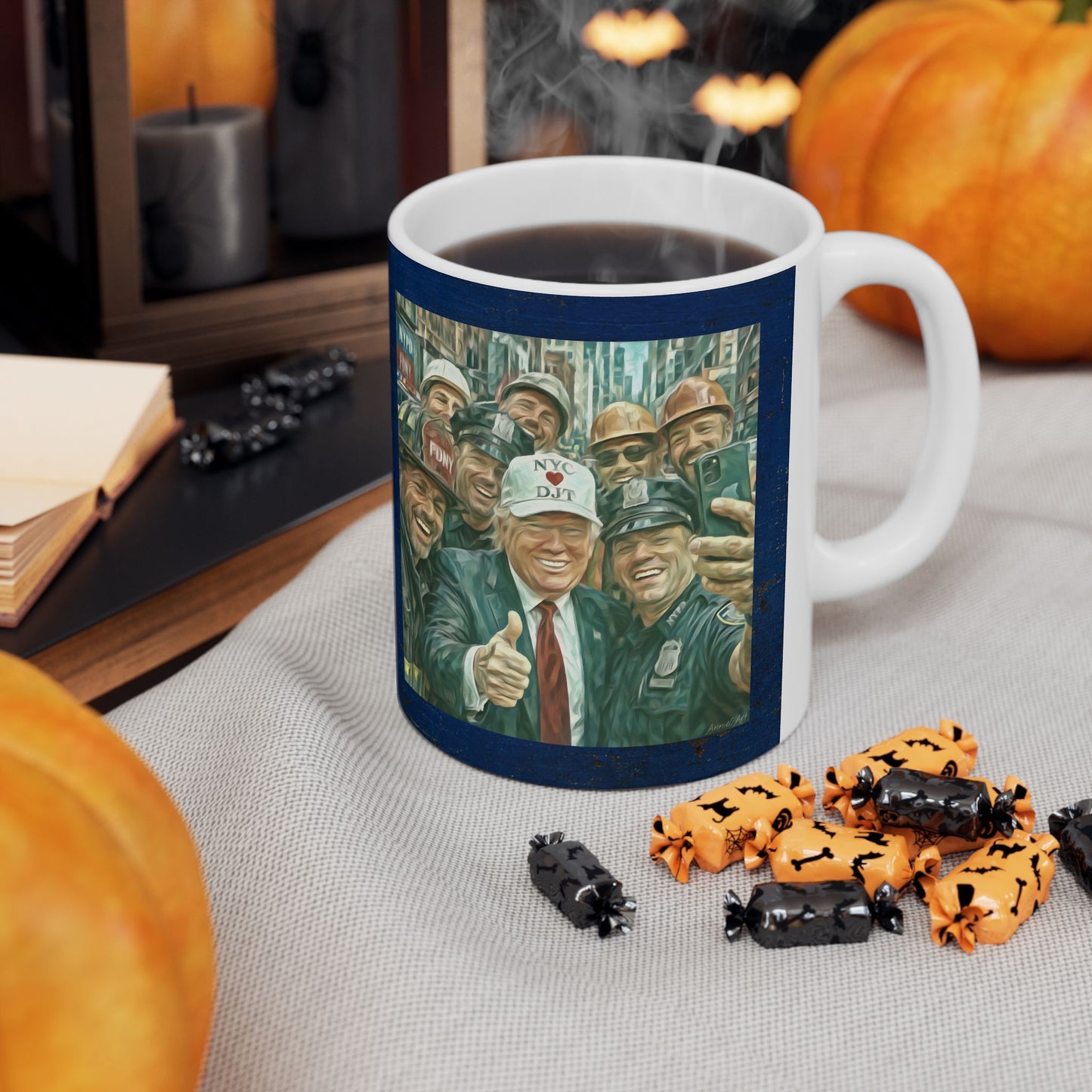Trump “NYC❤️DJT” Ceramic Mug — Vintage Blue-Collar Design (11oz, 15oz)